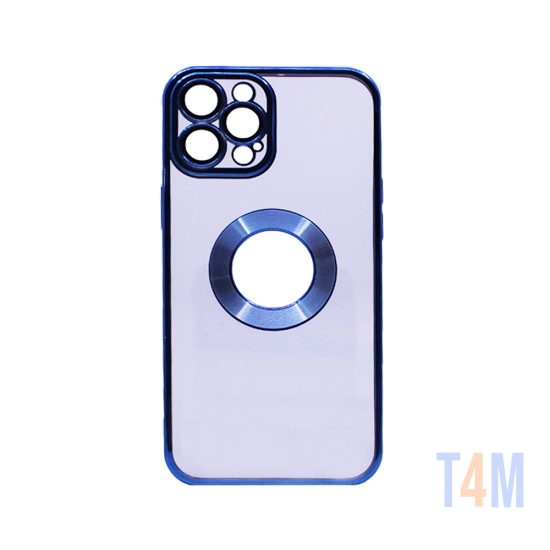 Capa de Silicone Rígida com Protetor de Câmera para Apple iPhone 12 Pro Max Azul